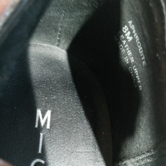 Michael Aphrodite Blk Leather Stilletto Heel sz 8 - Picture 4 of 16